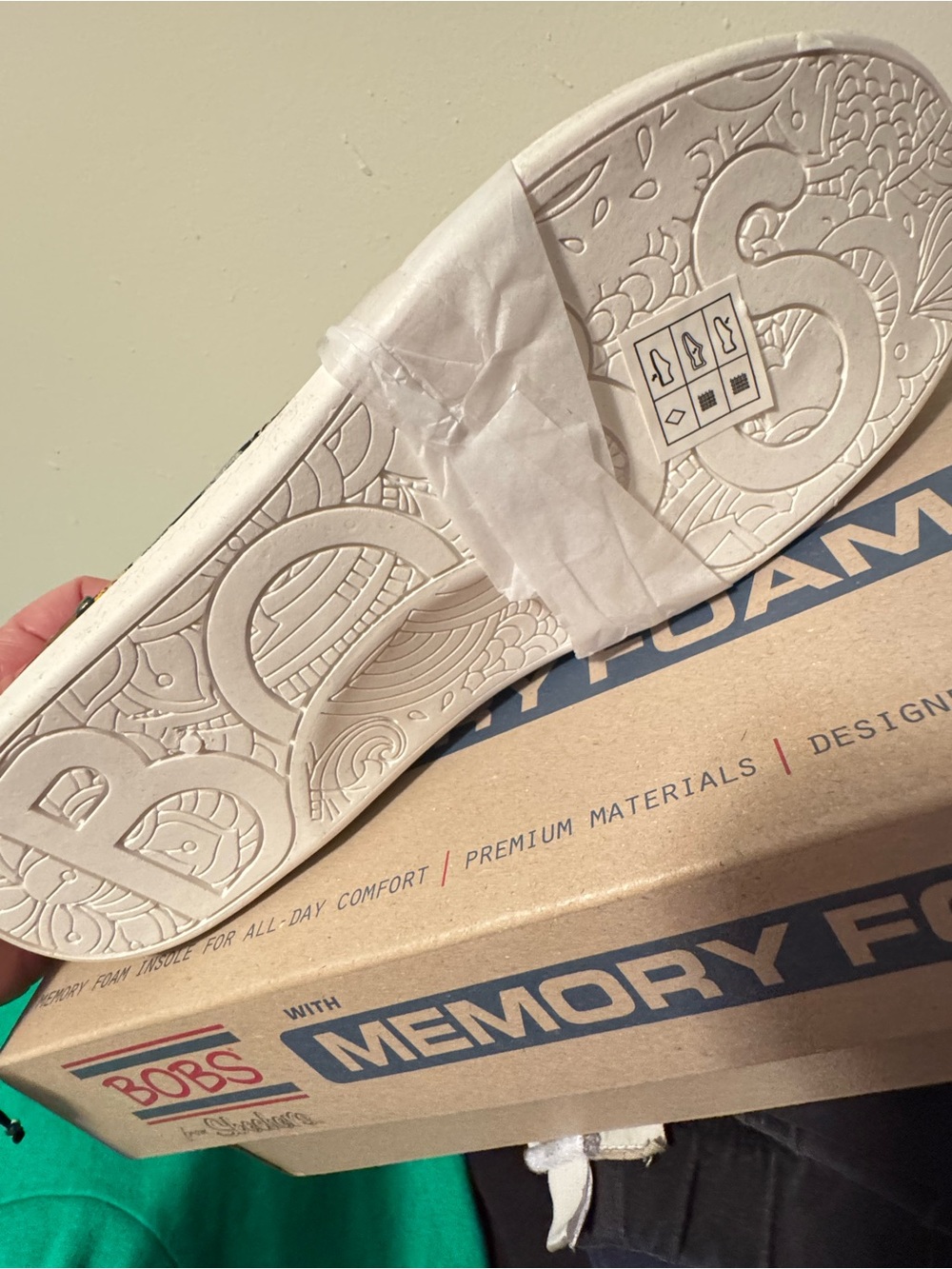 BOBS from Skechers Memory Foam Shoe Box - Brown Cardboard NWT - Picture 8 of 8